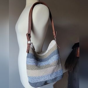 The Sak Striped Shoulder Bag - Blue, Tan, Cream